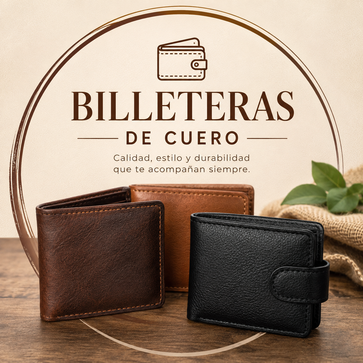 Billeteras de cuero