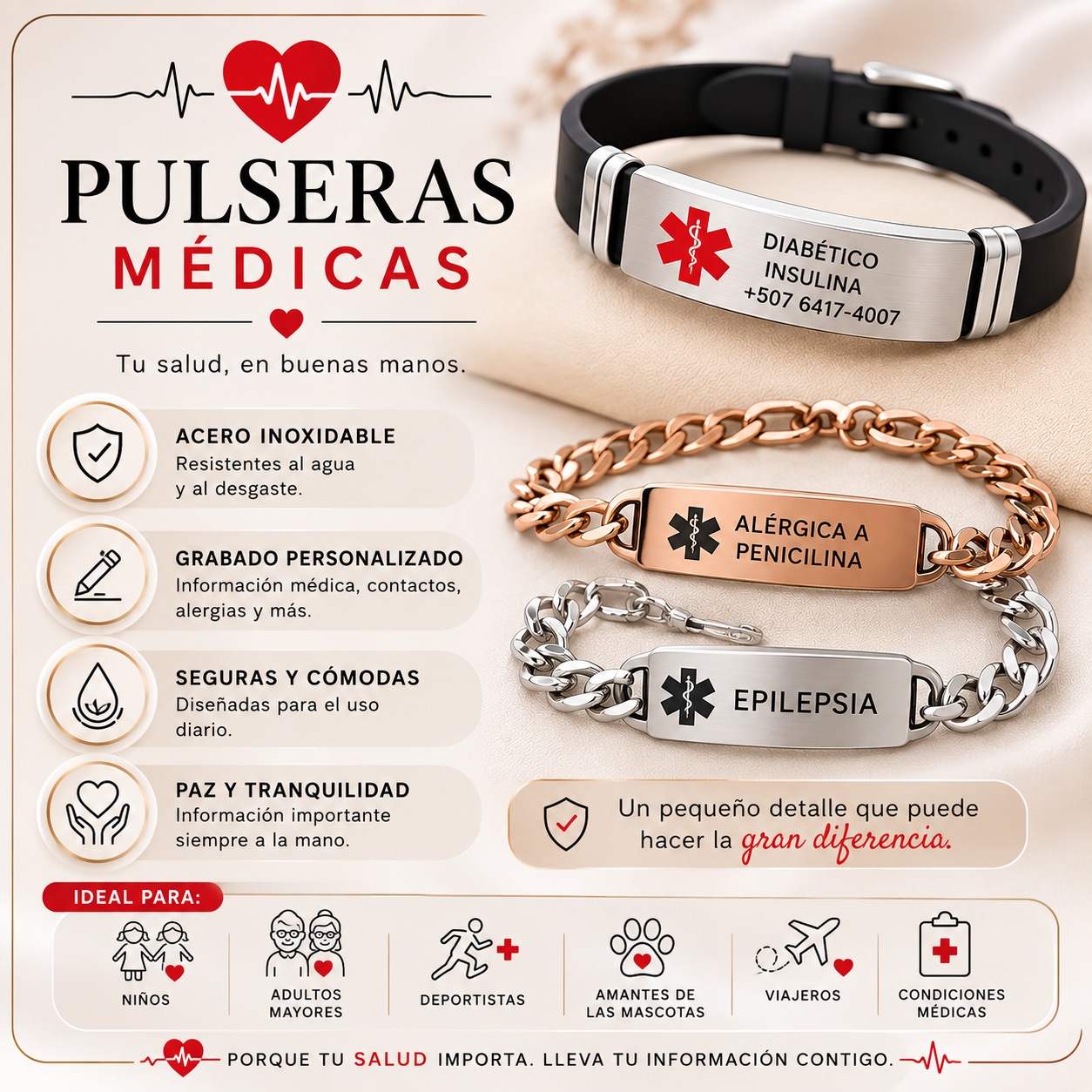 Pulseras médicas